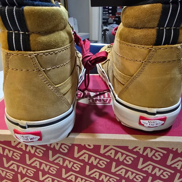 Vans Sk8-Hi Dr MTE-2 Boots Pop Lace Tan Mens Size 10 VN0009QMJM9 NEW RARE - Picture 6 of 13